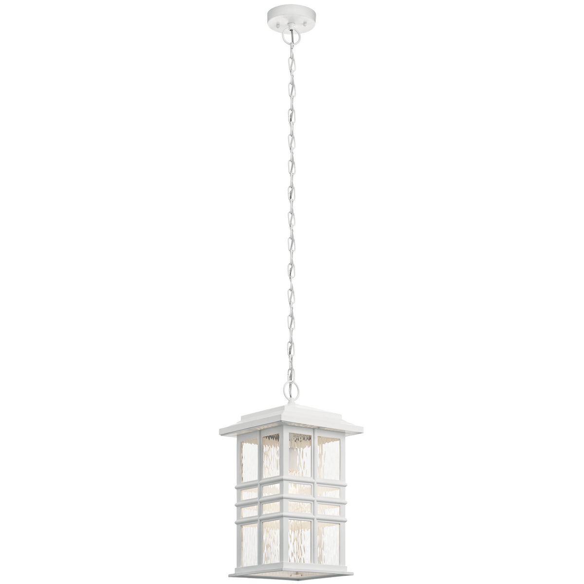 KICHLER 49833WH Beacon Square 9.5" 1 Light Pendant White