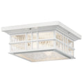 KICHLER 49834WH Beacon Square Climates 2 Light Flush Mount White
