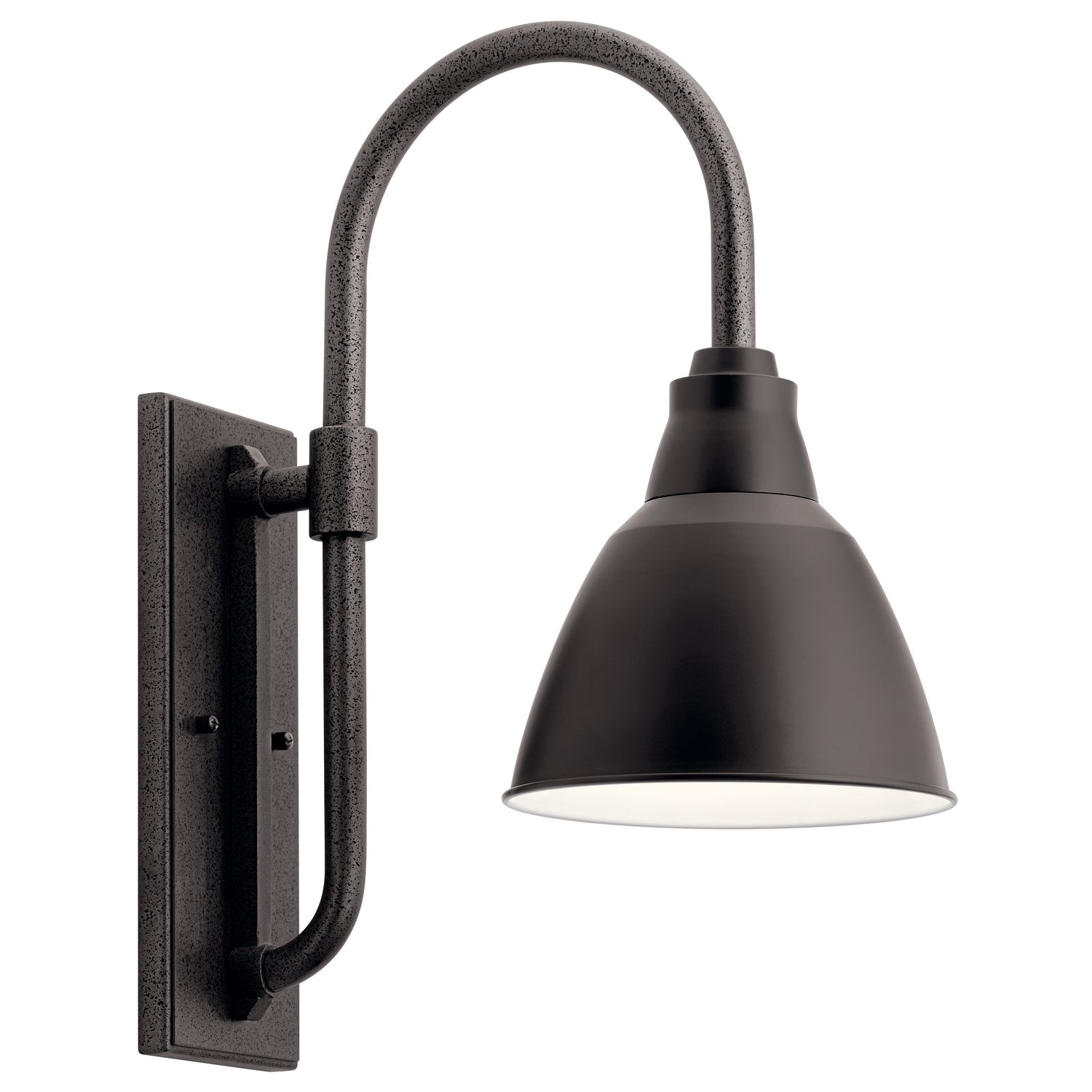 KICHLER 49836BK Pellinord 10" 1 Light Wall Light Black