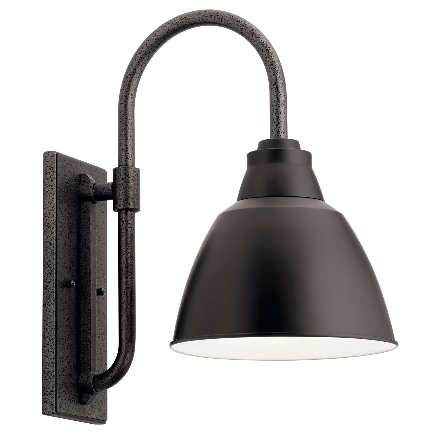 KICHLER 49837BK Pellinord 14" 1 Light Wall Light Black