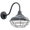 KICHLER 49990GG Pier One Light Outdoor Wall Mount Gloss Grey