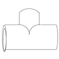 KOHLER Tee, Bull Head 1" X 1" X 1.25" Pvc, K-94313