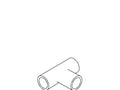 KOHLER Tee, Reducing 1.5" X 1.5" X .5" Pvc, K-94683