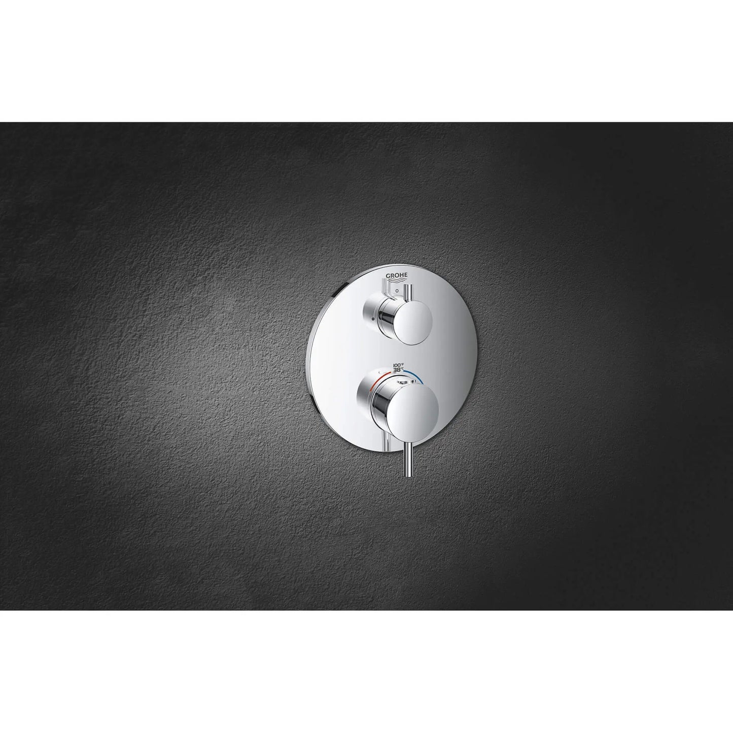 GROHE 24151003 Atrio New Dual Function 2-Handle Thermostatic Valve Trim - Chrome