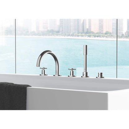 GROHE 25048003 Atrio New 3-Hole 2-Handle Deck Mount Roman Tub Faucet - Chrome