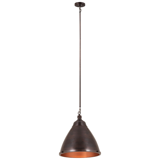 ELK SHOWROOM 96053/1 Katelyn 15'' Wide 1-Light Pendant - Dark Bronze