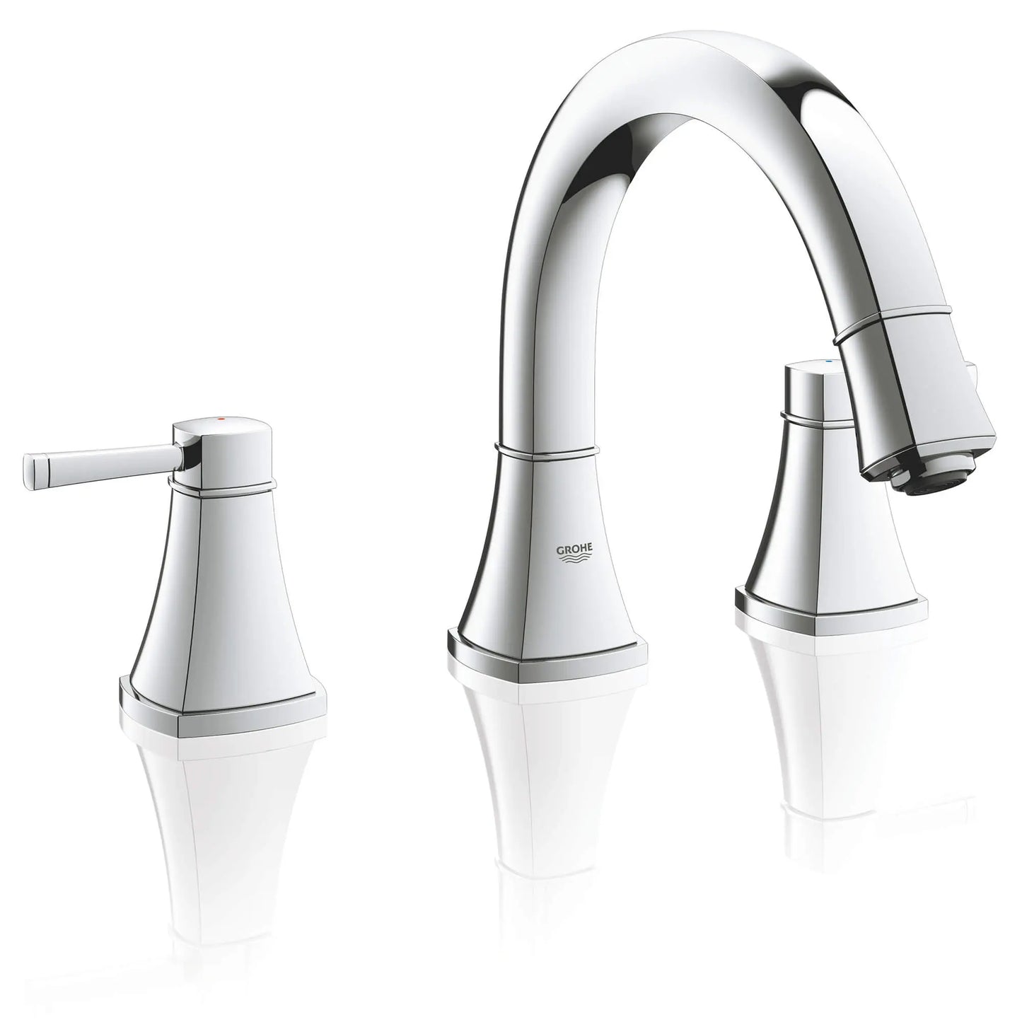 GROHE 25154000 Grandera 3-Hole 2-Handle Deck Mount Roman Tub Faucet - Chrome