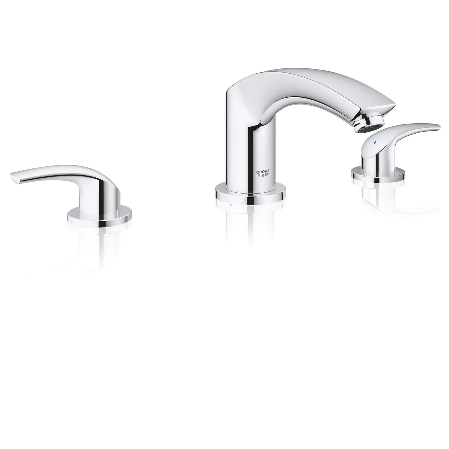 GROHE 25168002 Eurosmart 3-Hole 2-Handle Deck Mount Roman Tub Faucet - Chrome