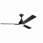 KICHLER 300031SBK 52" Kosmus Led Fan Satin Black