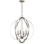 KICHLER 42138NI Voleta 26.25" 4 Light Foyer Pendant Brushed Nickel