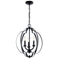 KICHLER 42140BK Voleta 20.75" 3 Light Pendant Black