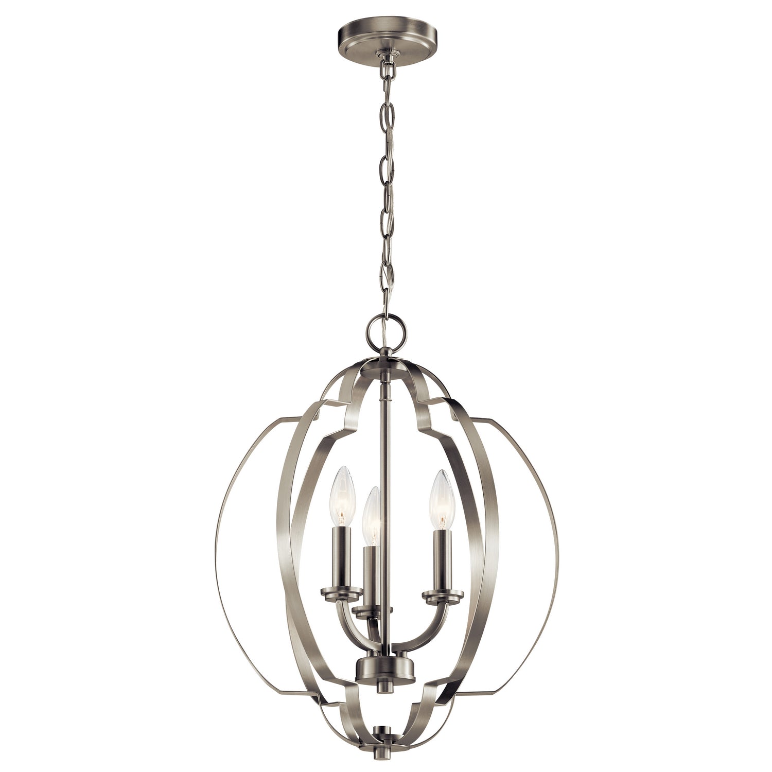 KICHLER 42140NI Voleta 20.75" 3 Light Pendant Brushed Nickel