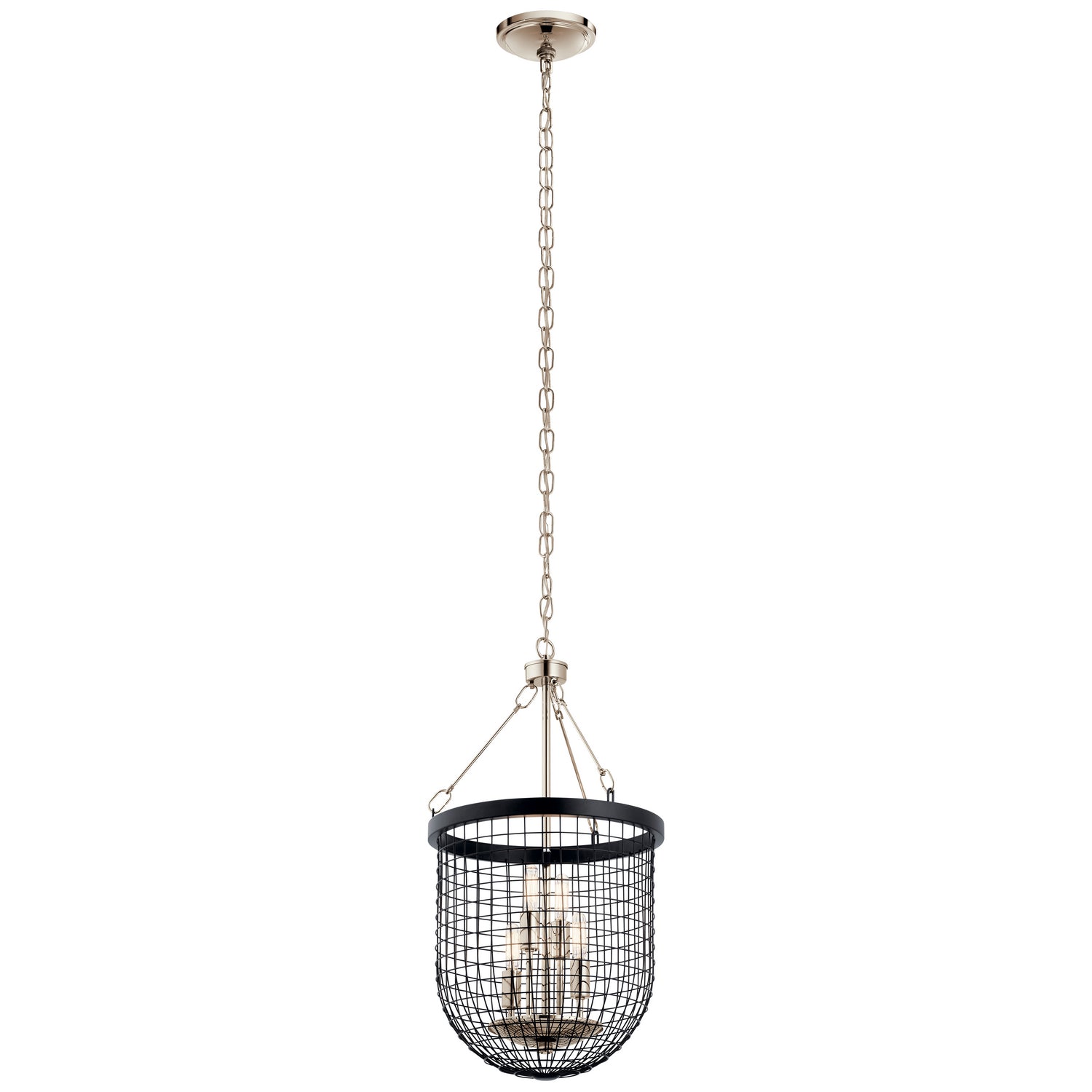 KICHLER 42375Bk Byatt Four Light Pendant Black