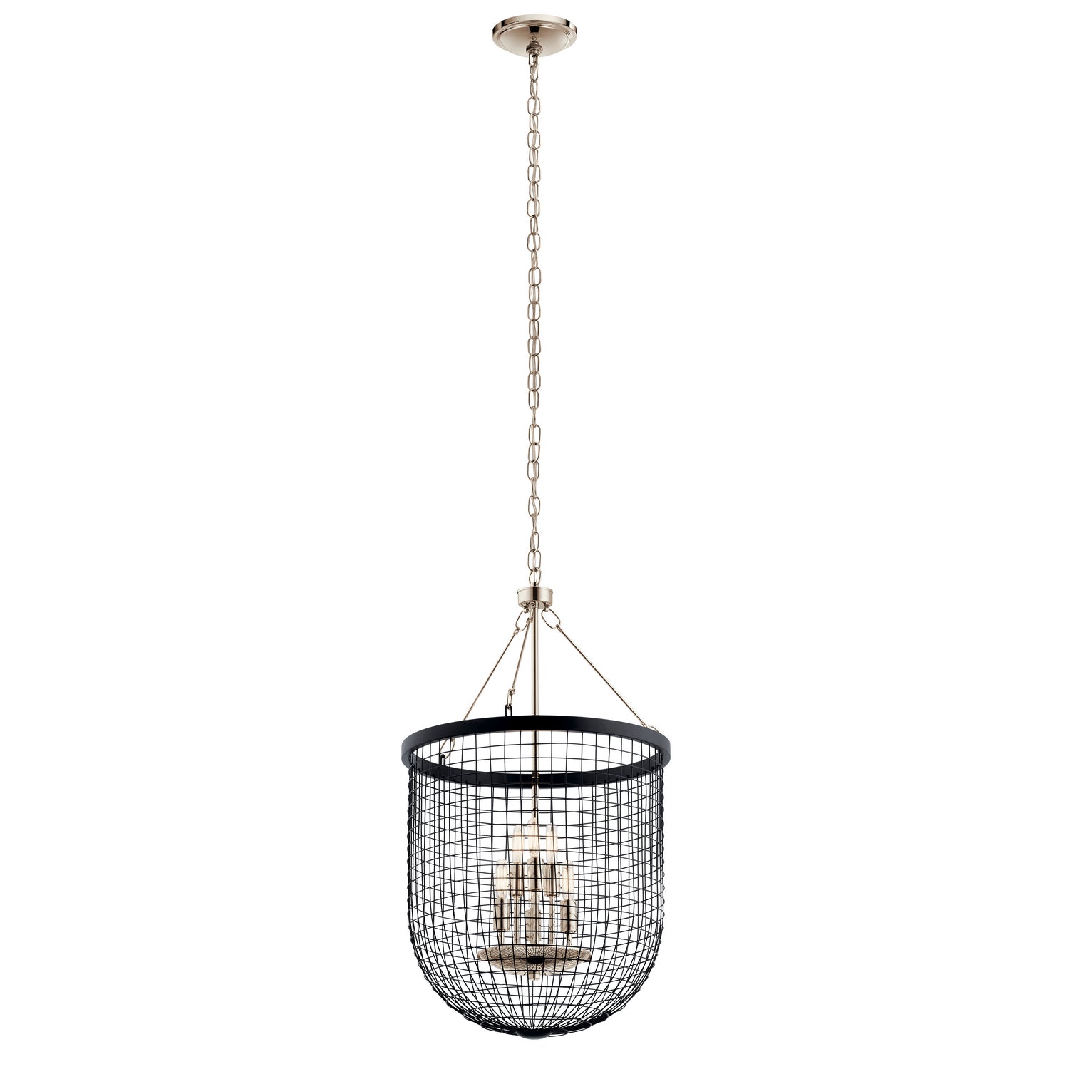 KICHLER 42376Bk Byatt Six Light Pendant Black