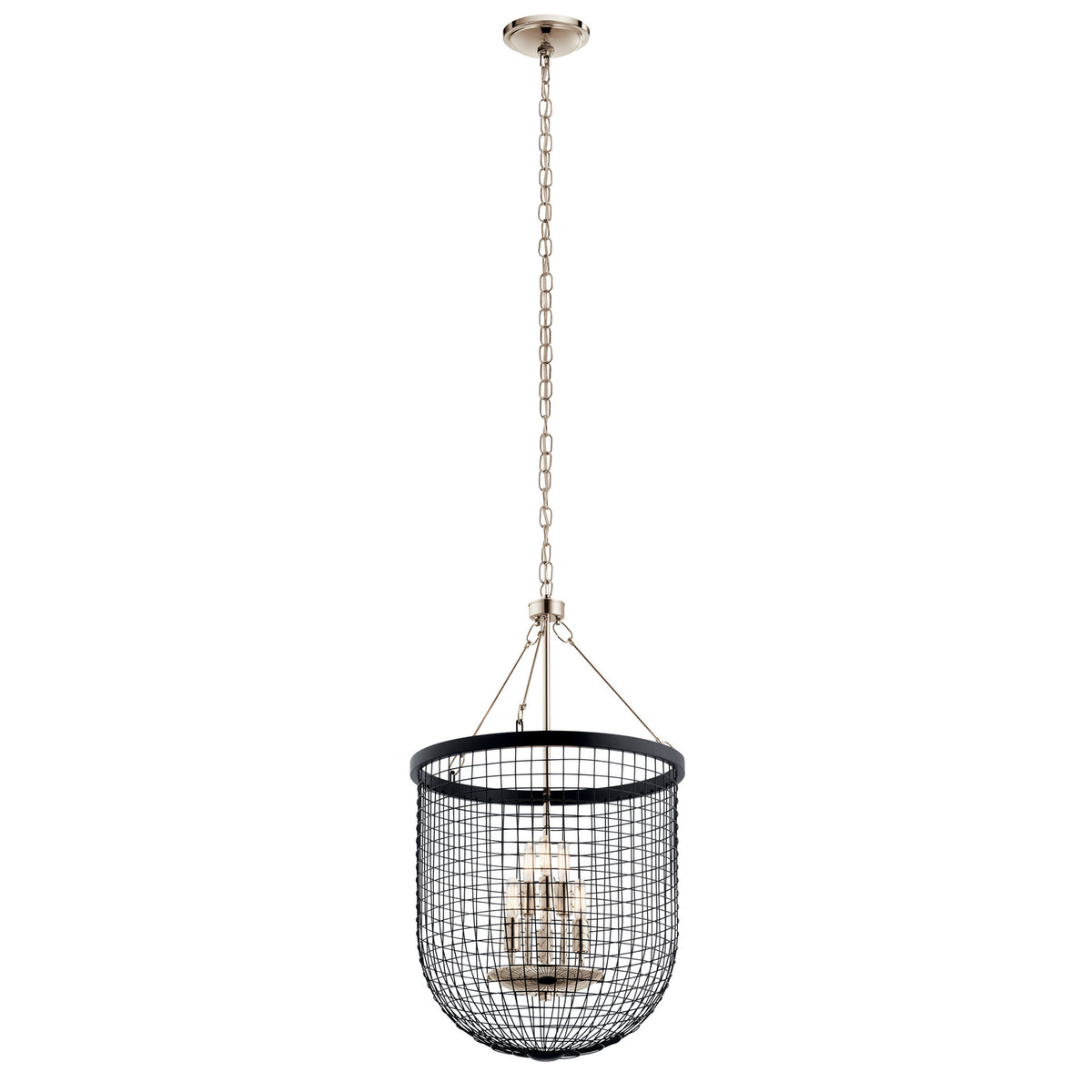 KICHLER 42376BK Byatt Six Light Pendant Black