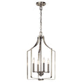 KICHLER 42496NI Morrigan 15" 4 Light Mini Chandelier Brushed Nickel