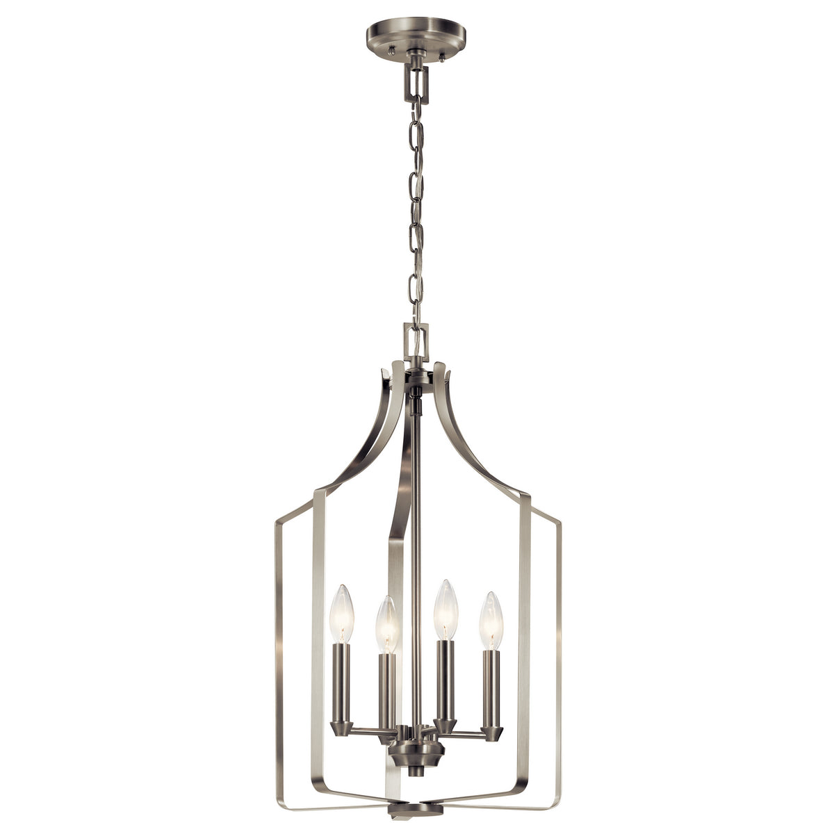 KICHLER 42496NI Morrigan 15" 4 Light Mini Chandelier Brushed Nickel