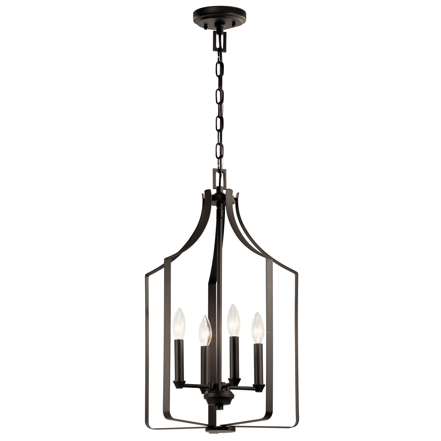 KICHLER 42496OZ Morrigan 15" 4 Light Mini Chandelier Olde Bronze