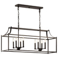 KICHLER 42497OZ Morrigan 40" 8 Light Linear Chandelier Olde Bronze