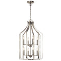 KICHLER 42498NI Morrigan 19" 8 Light Foyer Chandelier Brushed Nickel