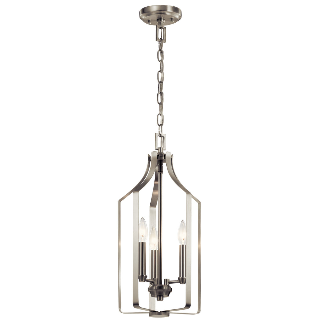 KICHLER 42499NI Morrigan 21" 3 Light Foyer Pendant Brushed Nickel
