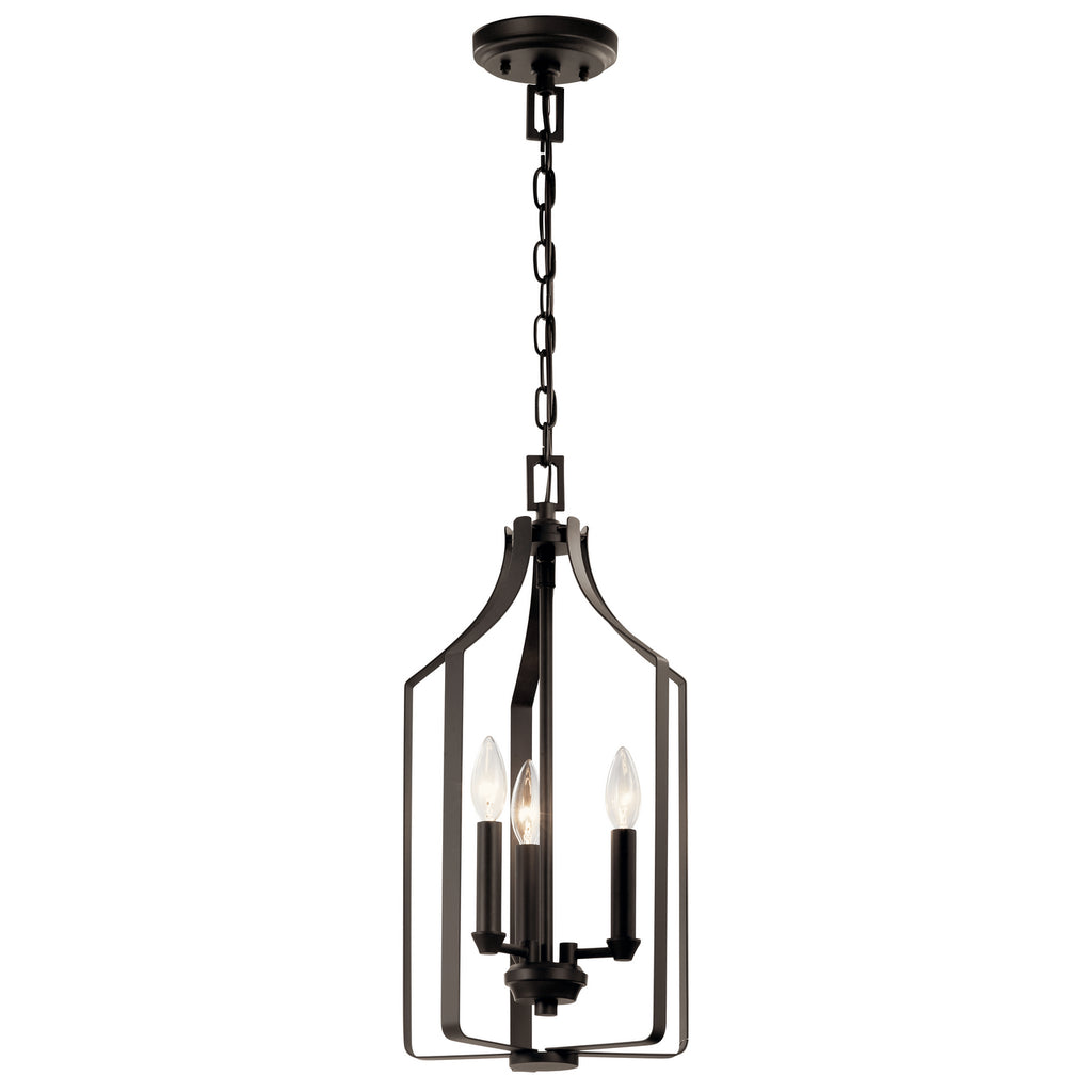 KICHLER 42499OZ Morrigan 21" 3 Light Foyer Pendant Olde Bronze
