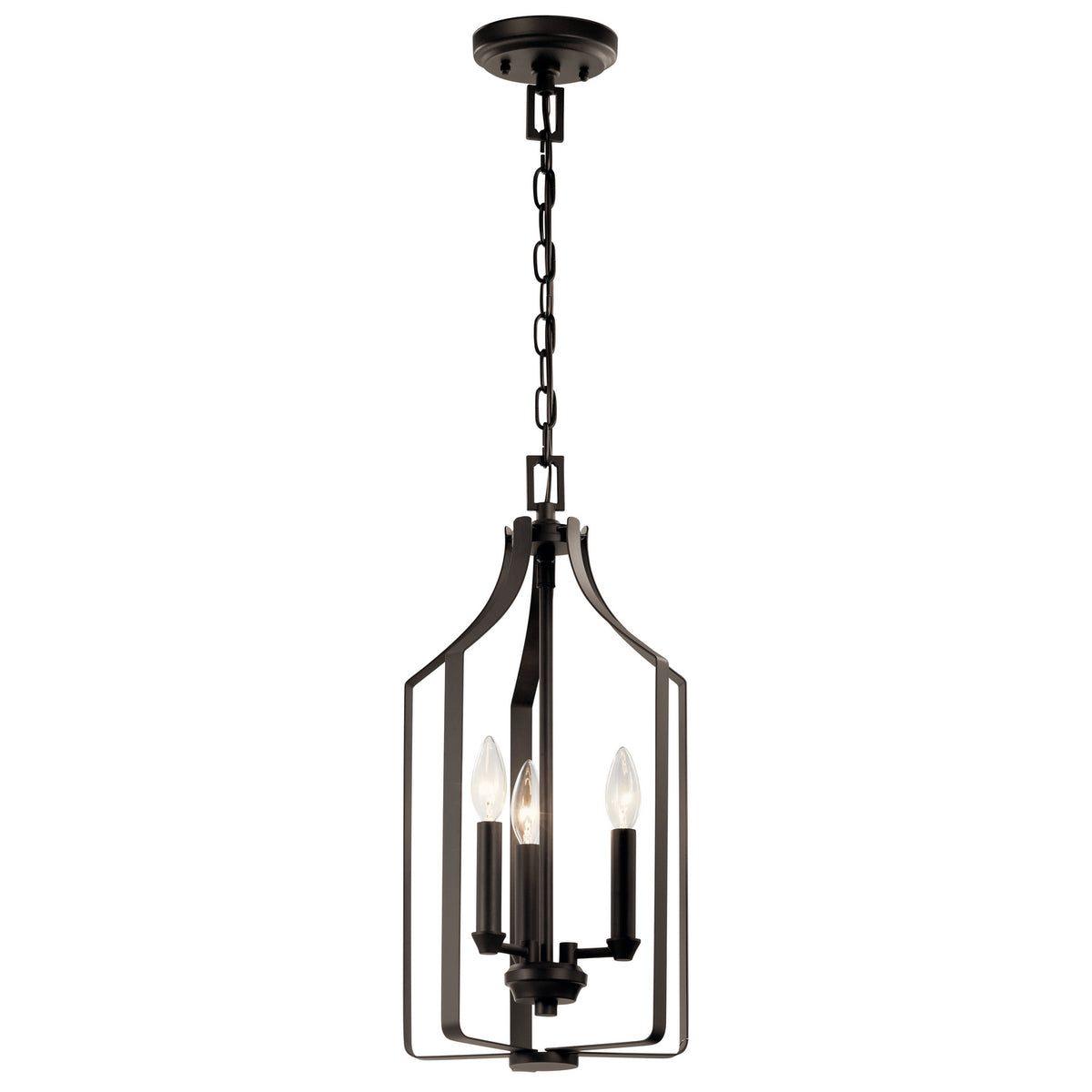 KICHLER 42499OZ Morrigan 21" 3 Light Foyer Pendant Olde Bronze
