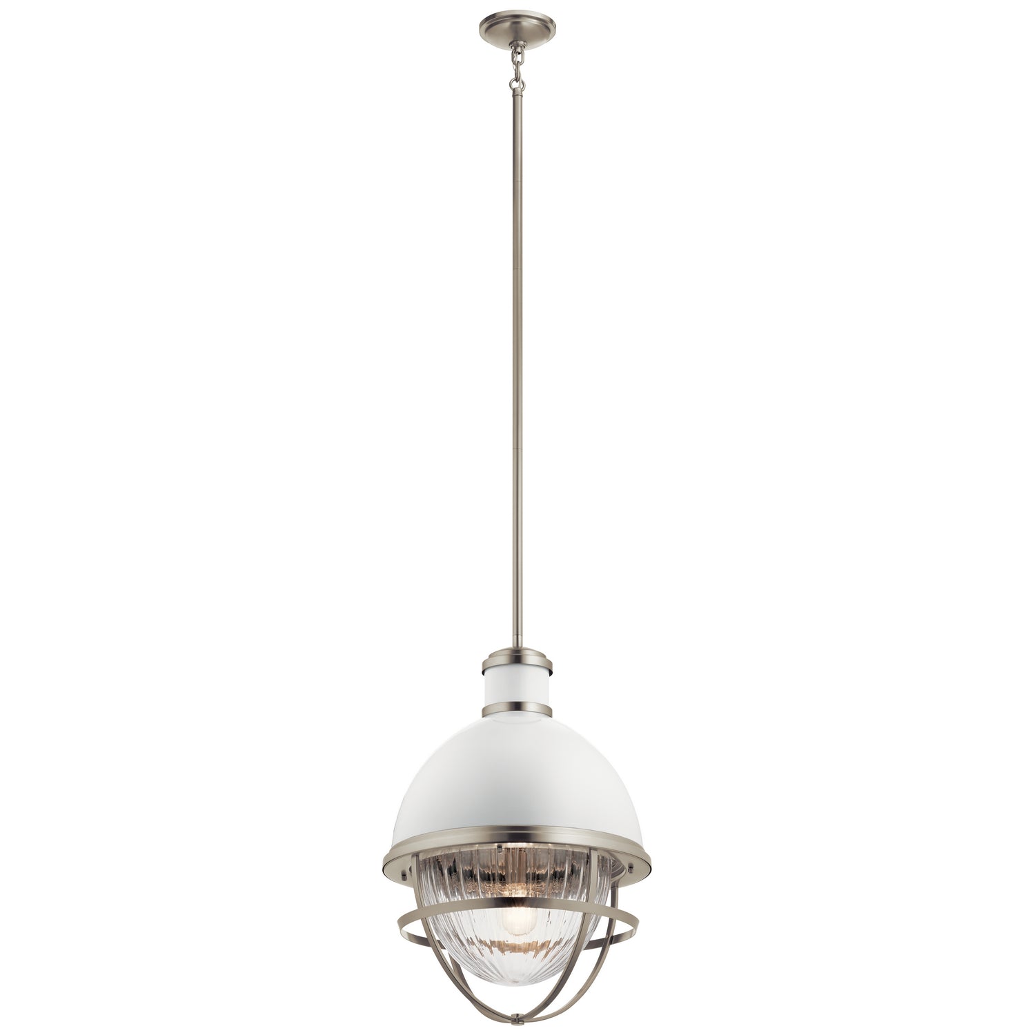 KICHLER 43012Ni Tollis One Light Foyer Pendant Brushed Nickel