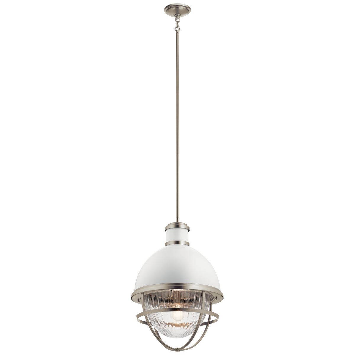 KICHLER 43012NI Tollis One Light Foyer Pendant Brushed Nickel