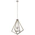 KICHLER 43036DAG Deryn 24" 8 Light 2 Tier Chandelier Distressed Antique Grey