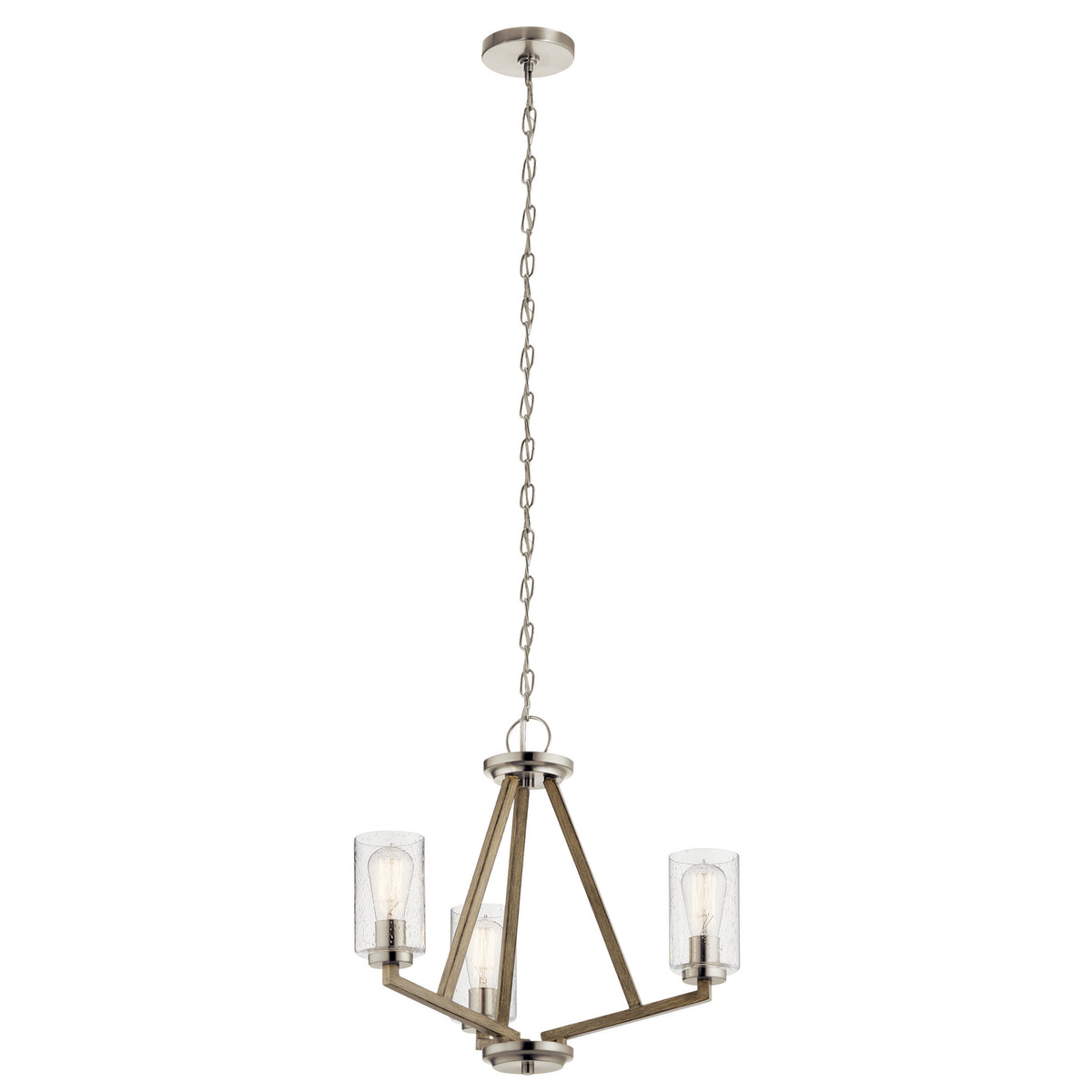 KICHLER 43037DAG Deryn 18.25" 3 Light Pendant Distressed Antique Grey