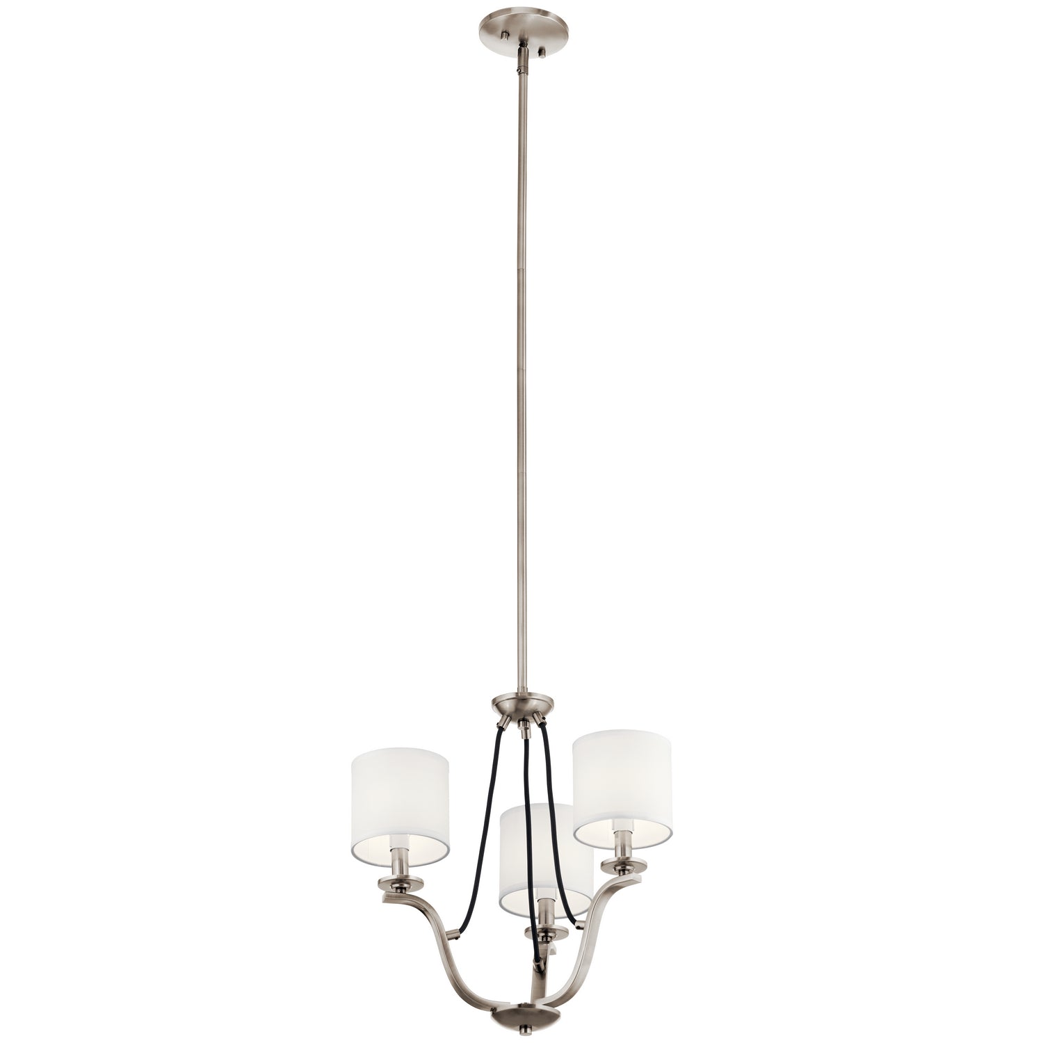 KICHLER 43531CLP Thisbe 18" 3 Light Mini Chandelier Classic Pewter