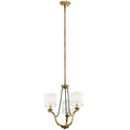 KICHLER 43531NBR Thisbe 18" 3 Light Mini Chandelier Natural Brass