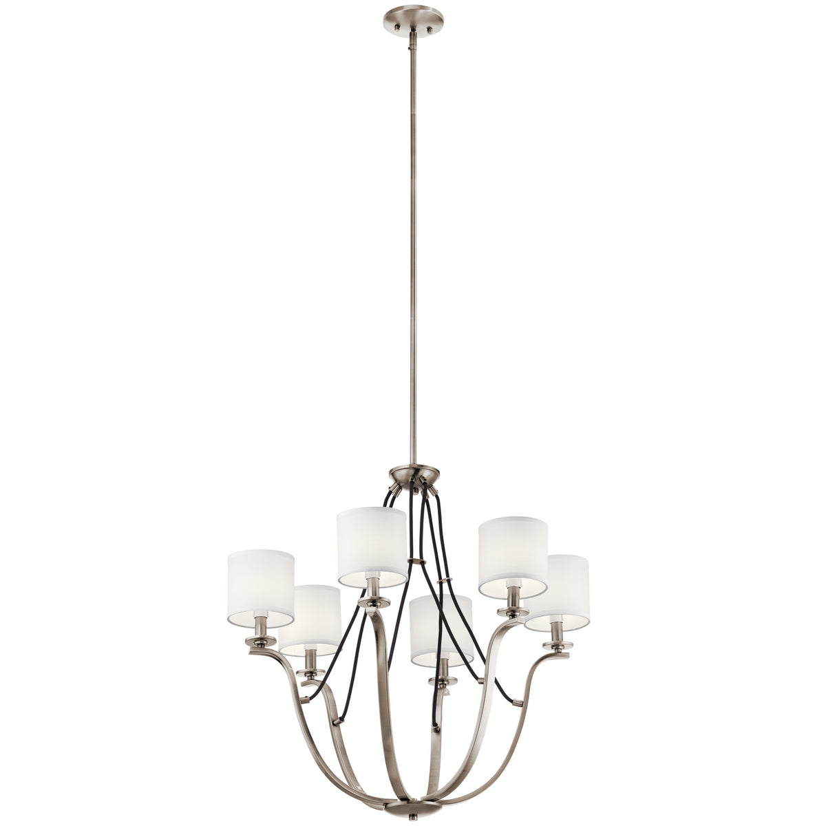 KICHLER 43532CLP Thisbe 27.5" 6 Light Chandelier Classic Pewter