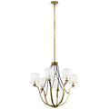 KICHLER 43532NBR Thisbe 27.5" 6 Light Chandelier Natural Brass