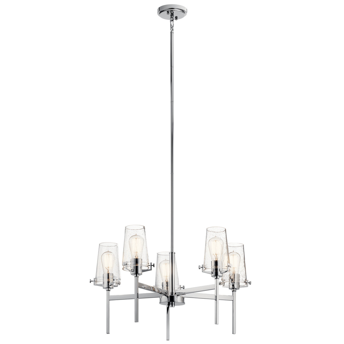 KICHLER 43694CH Alton Five Light Chandelier Chrome