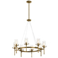 KICHLER 43695NBR Alton 38" 8 Light Chandelier Natural Brass