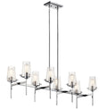 KICHLER 43696CH Alton Eight Light Linear Chandelier Chrome