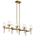 KICHLER 43696NBR Alton 46" 8 Light Linear Chandelier Natural Brass