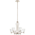 KICHLER 44354PNLED Kayva Led Chandelier Polished Nickel