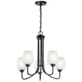 KICHLER 44377BK Valserrano 24.25" 5 Light Chandelier Black