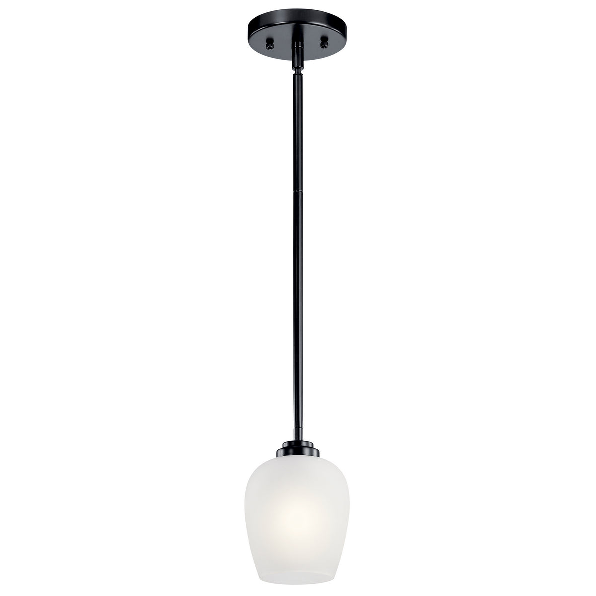 KICHLER 44380BK Valserrano 7.75" 1 Light Mini Pendant Black