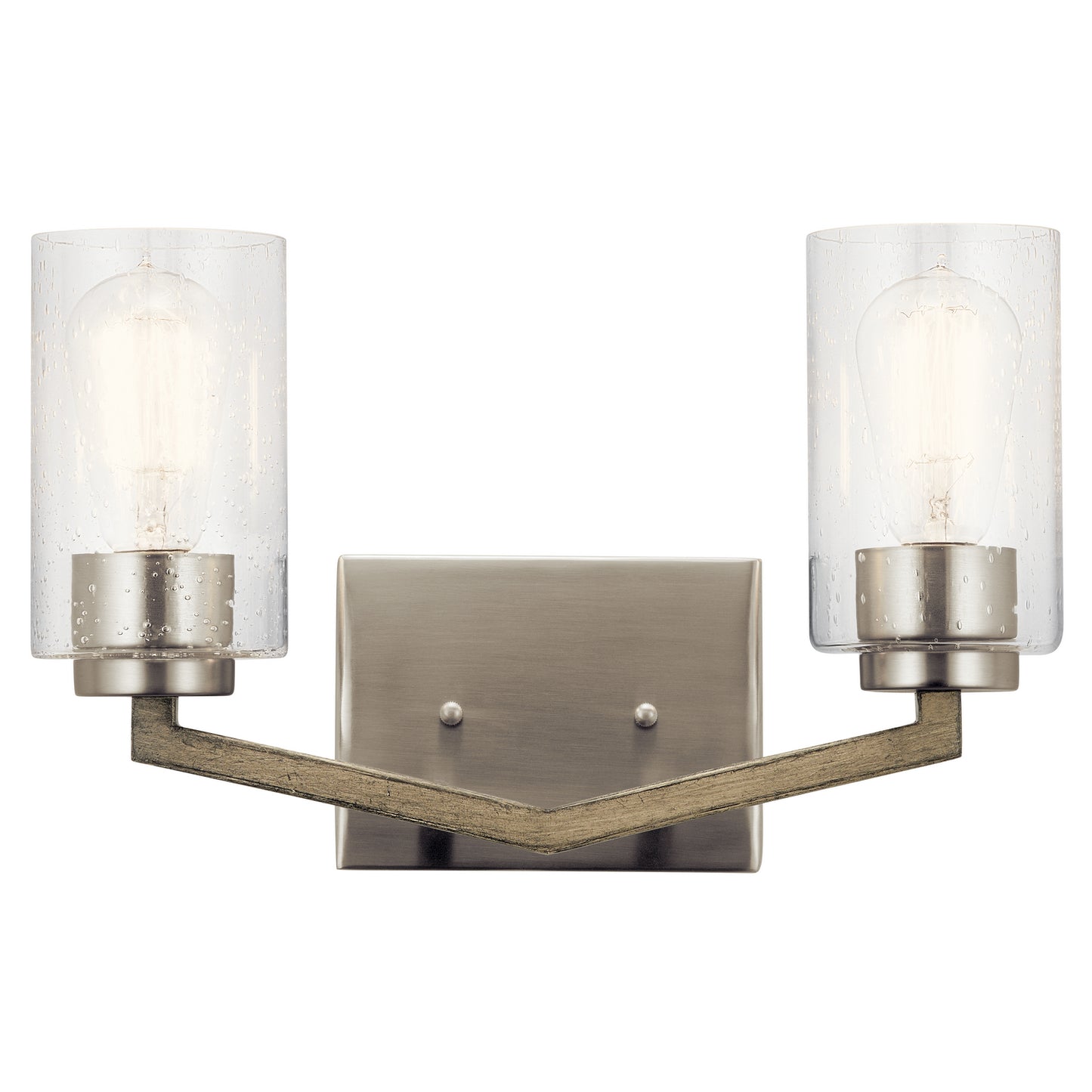 KICHLER 45033Dag Deryn Two Light Bath Distressed Antique Gray