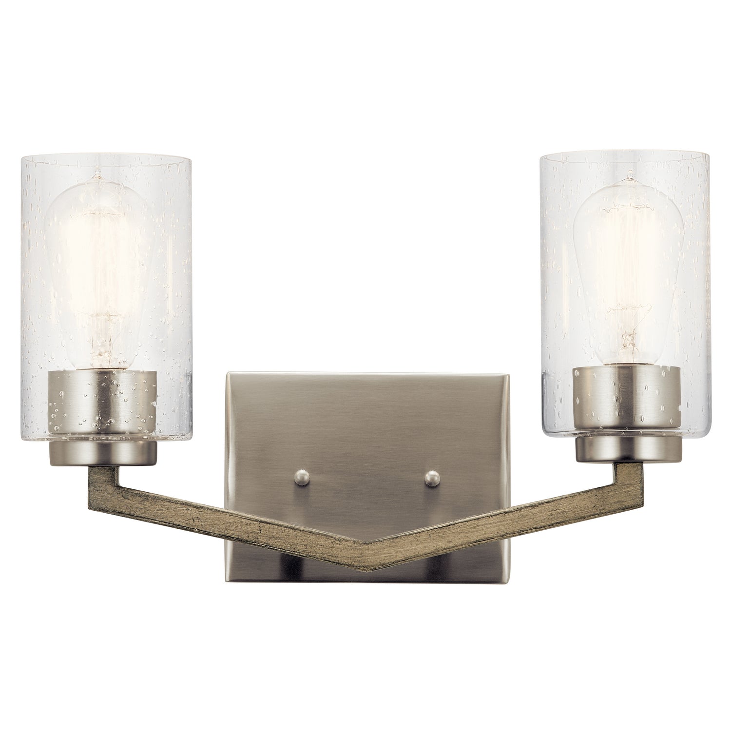 KICHLER 45033Dag Deryn Two Light Bath Distressed Antique Gray
