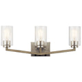 KICHLER 45034DAG Deryn Three Light Bath Distressed Antique Gray