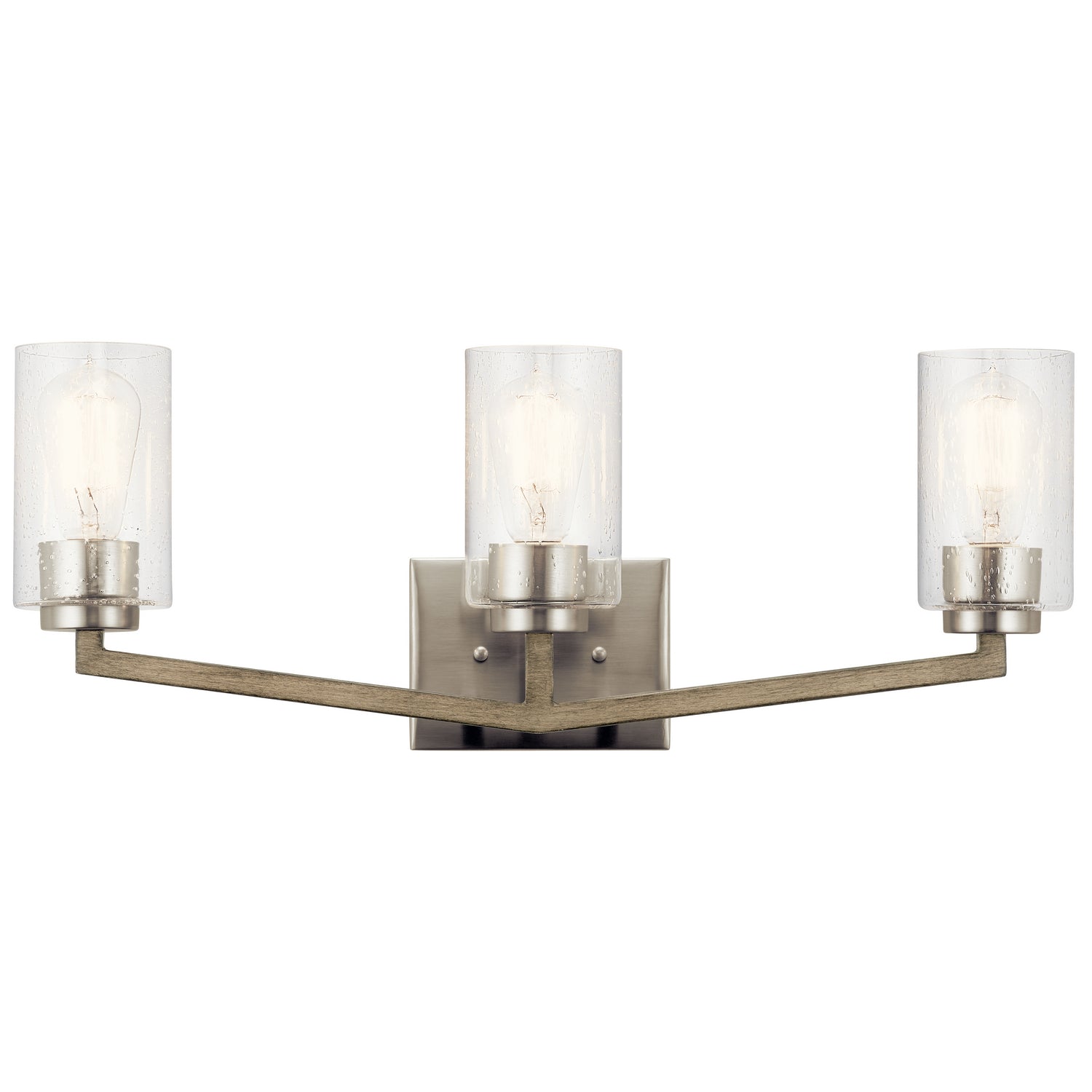 KICHLER 45034Dag Deryn Three Light Bath Distressed Antique Gray