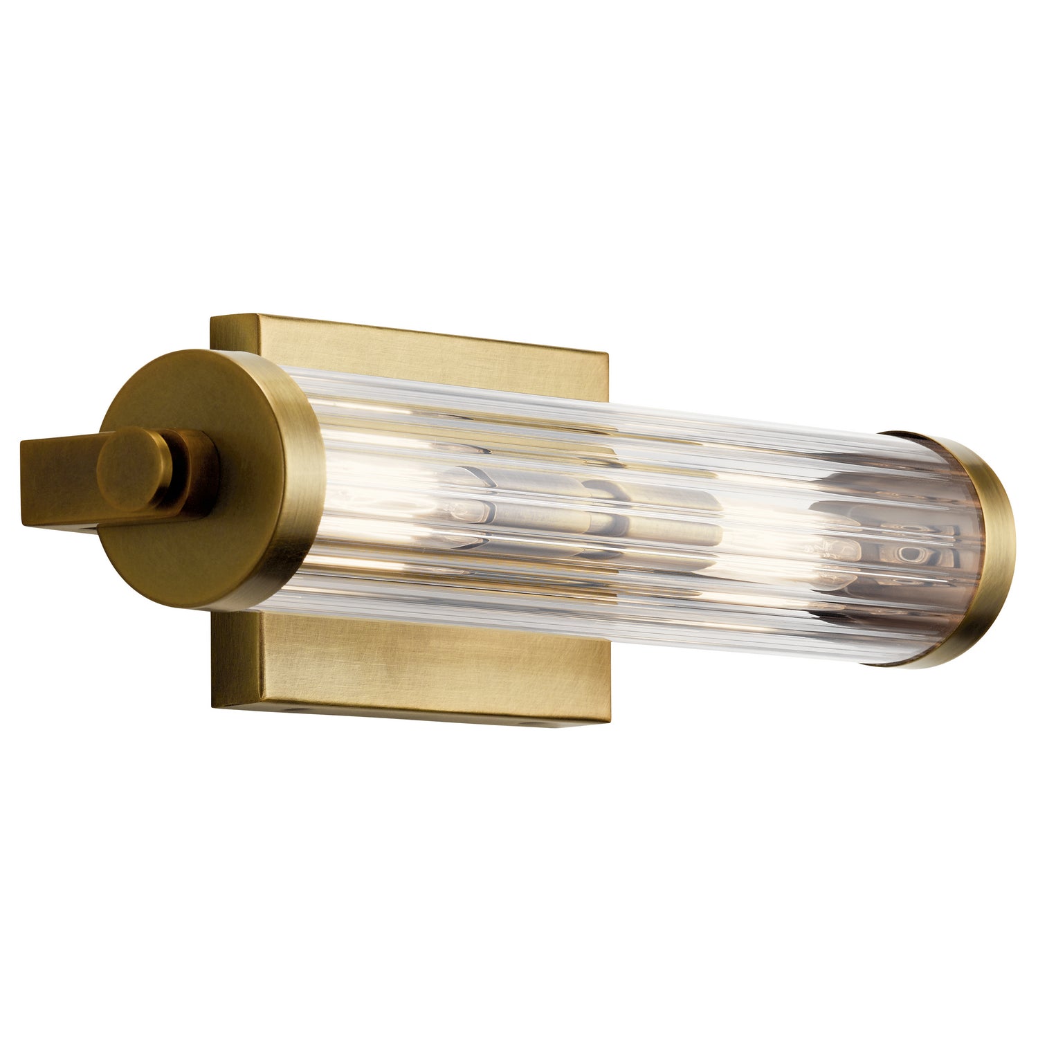 KICHLER 45648NBR Azores 2 Light Wall Sconce Natural Brass