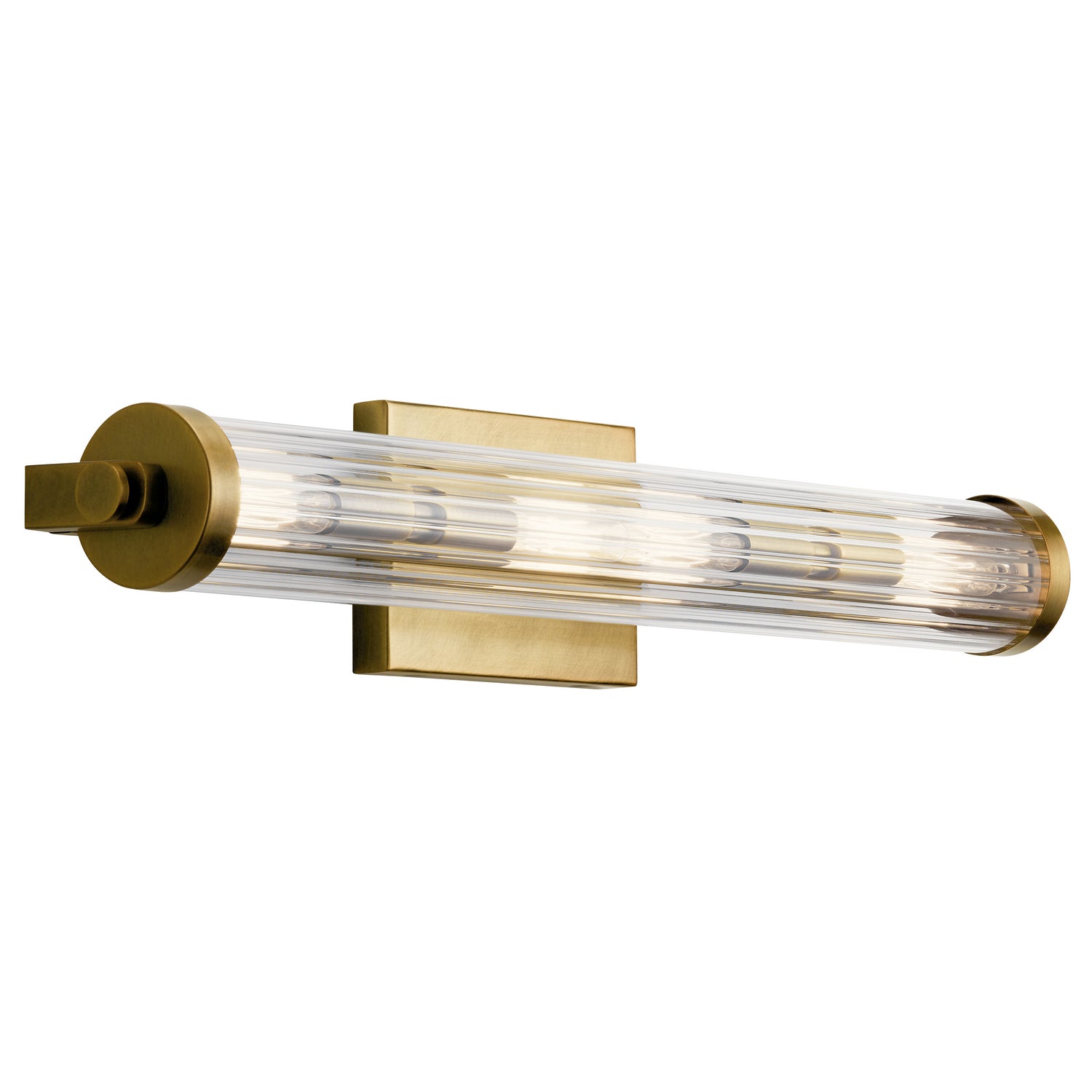 KICHLER 45649NBR Azores 24.75" 4 Light Linear Vanity Light Natural Brass