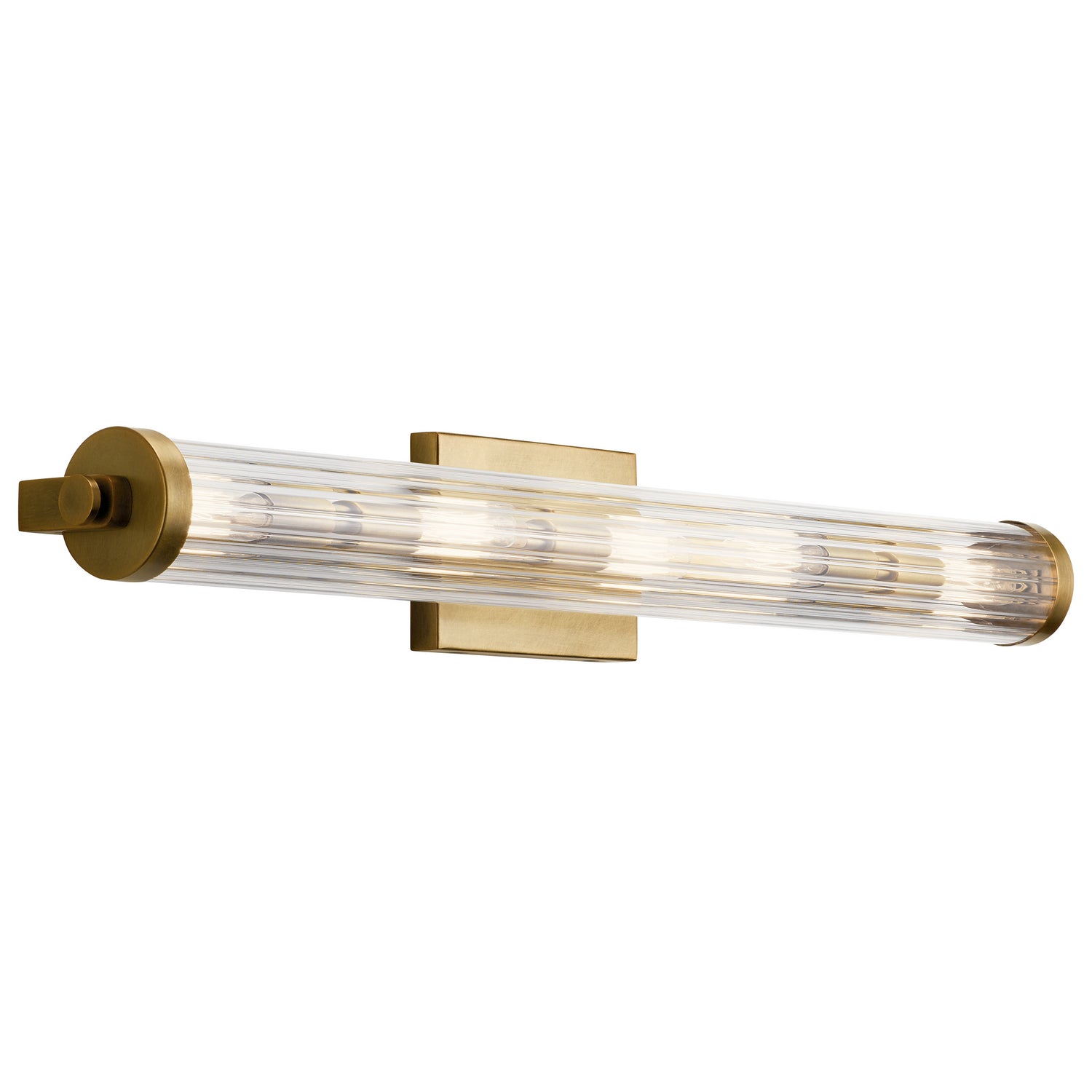 KICHLER 45650NBR Azores 32" 5 Light Linear Vanity Light Natural Brass