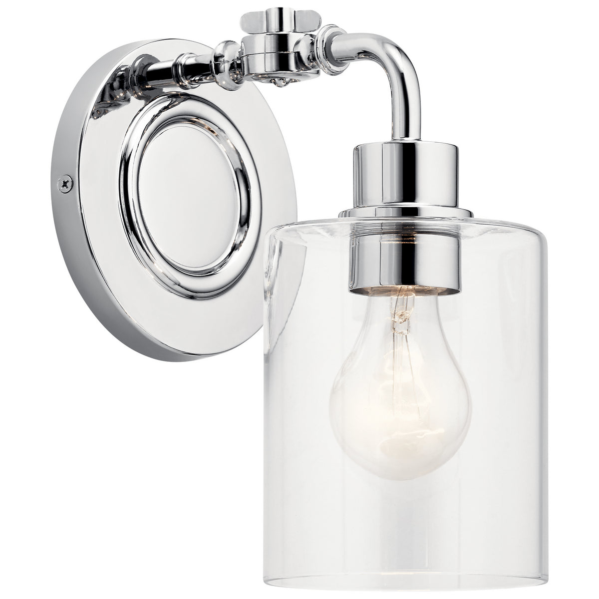 KICHLER 45664CH Gunnison 1 Light Wall Sconce Chrome